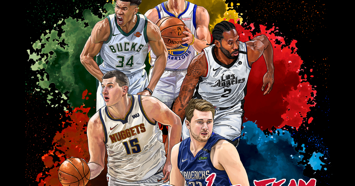 [NBA 팬아트] ALL-NBA 1st Team - NBA Mania